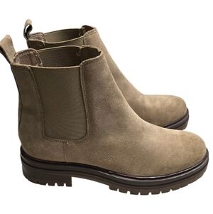 Avellini Tan Suede Ankle Boots